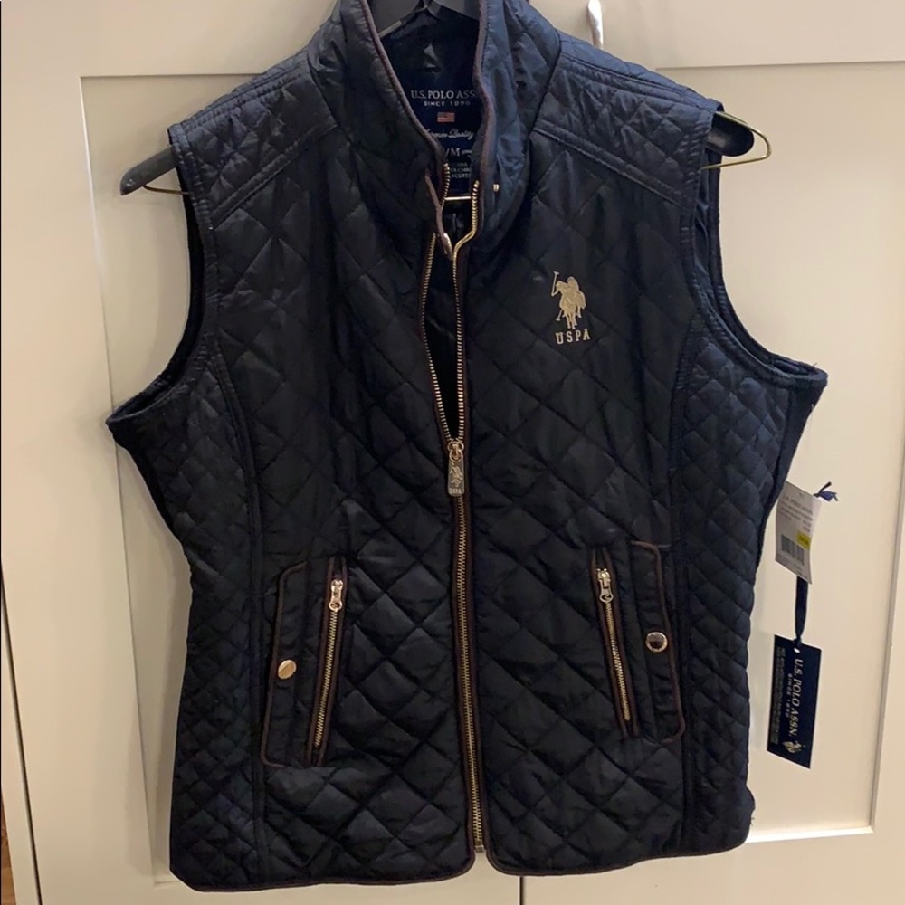 USPA quilted vest - size M